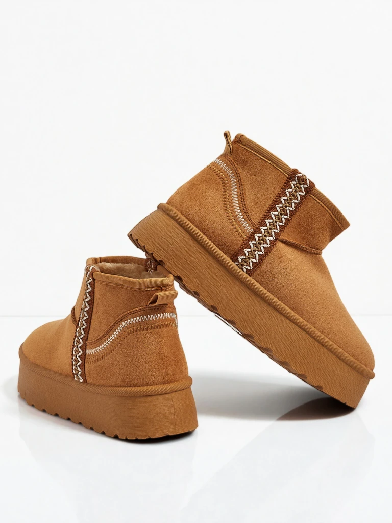 Botine scurte de damă tip snowboots Pravel