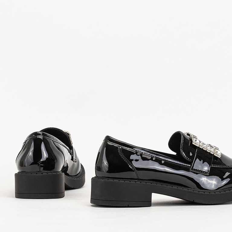 Pantofi de dama negri cu cristale Larri - Incaltaminte