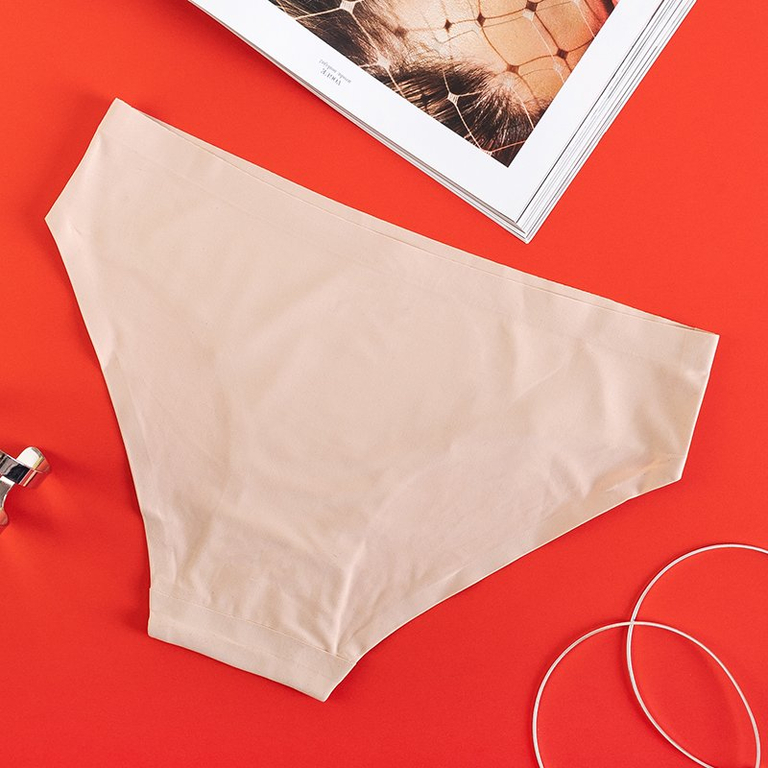 Chiloți bej pentru femei, chiloți fără sudură - Lenjerie intimă