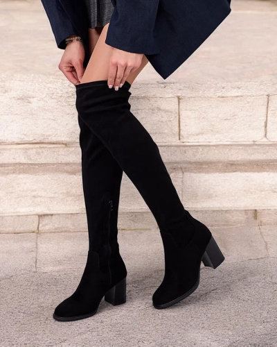 Royalfashion Cizme peste genunchi pentru femei Rozia