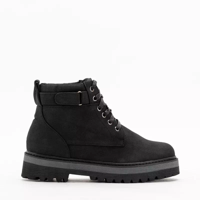 OUTLET Cizme negre de drumeție damă Endseio - Încălțăminte