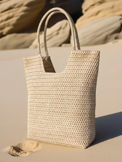 Royalfashion Geantă de paie mare pentru femei vară