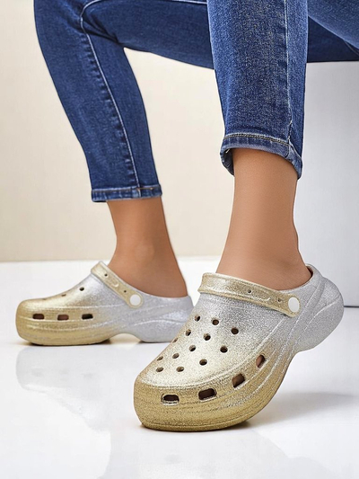 Sandale de vară din cauciuc pentru femei Royalfashion cu decupaje Dellosa