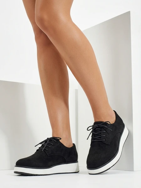 Royalfashion Women's Gori lace-up half boots