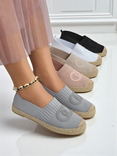 Damskie espadryle Callista Verde – zamszowe, płaski obcas, zielone