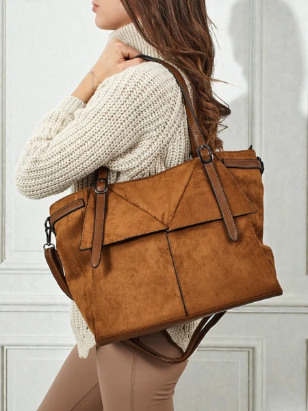 Geantă de damă shopper eco piele întoarsă Daville