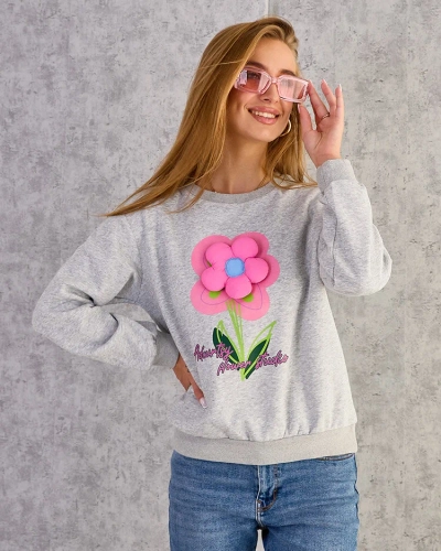 Royalfashion Women's Thin Print Sweatshirt