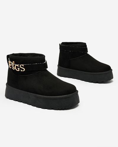 Royalfashion Cizme de zăpadă a'la roz pentru femei cu ornament Esgala