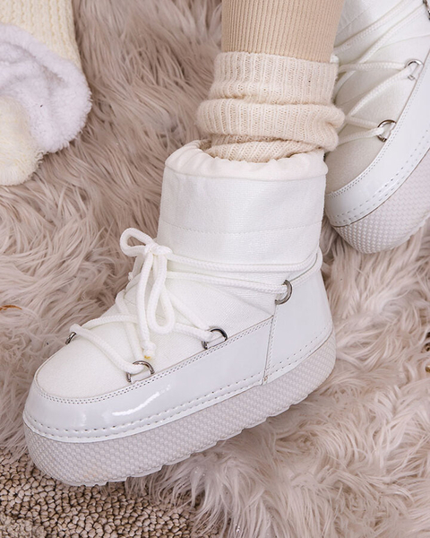 Royalfashion Cizme de zăpadă cu șiret pentru femei Yevnoie