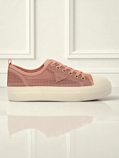 Tenis fanm Afrodyta Rosa - soulye woz rèspirant twal pou ete