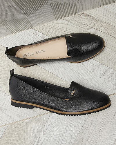 Mocasini negri pentru femei Riorica- Footwear