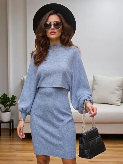 Royalfashion Set pentru femei cu pulover și rochie