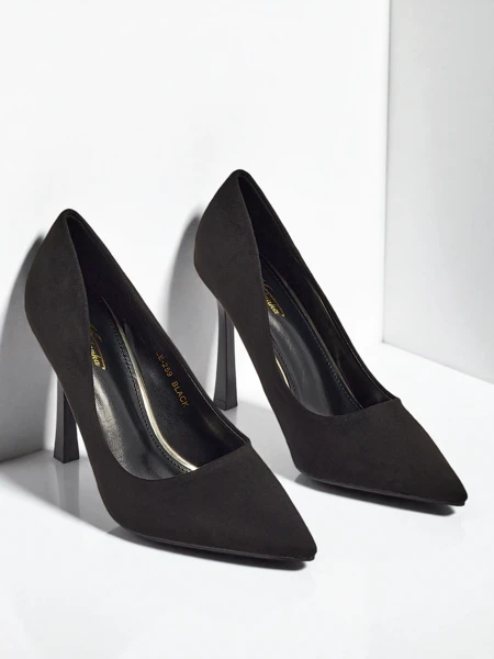 Pantofi stiletto de damă Belunika din piele ecologică de căprioară