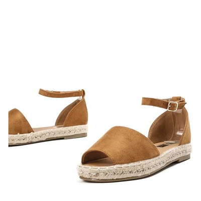 OUTLET Espadrile maro cu tăietură Velino - Încălțăminte