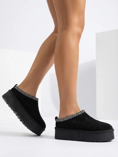 Royalfashion Cizme scurte asemănătoare cu cizmele de zăpadă pentru femei Fesio