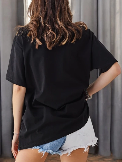 Royalfashion Tricou de bumbac pentru femei cu imprimeu