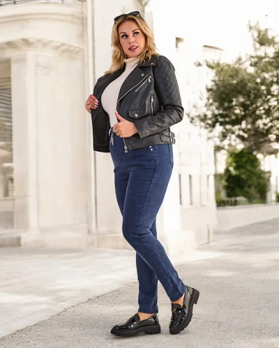 Pantaloni treggings de dimensiuni mari pentru femei de la Royalfashion