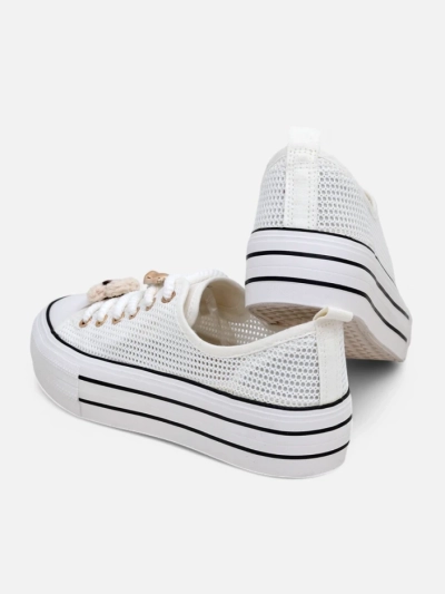 Adidași perforați pentru femei Royalfashion cu accesorii Osdo