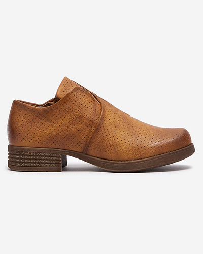 Cizme jumătăți din piele ecologică de damă Camel Ilioppa- Footwear