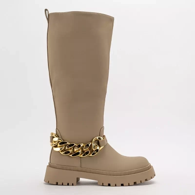 OUTLET Cizme bej dama filusio - Pantofi