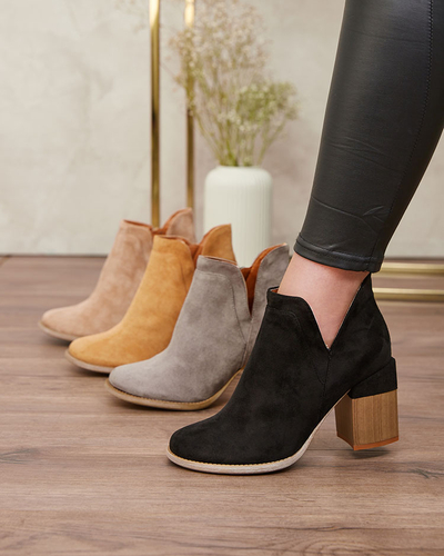 Royalfashion Cizme stiletto Ricteas negre pentru femei