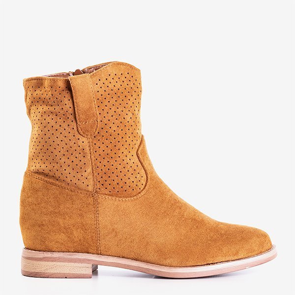 Cizme de cowboy maro pe o pană acoperită Taize - Încălțăminte