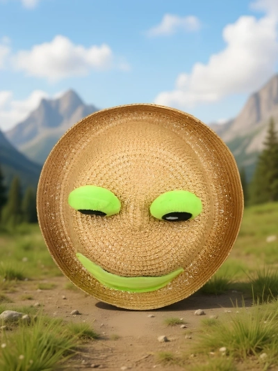 Royalfashion Pălărie de paie pentru copii Froggy Shade Hat