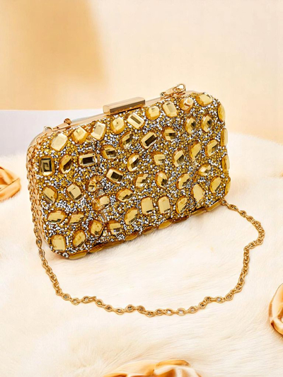 Royalfashion Geantă tip plic pentru femei Crystal Glam