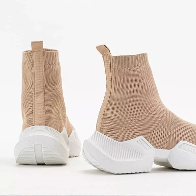 OUTLET Pantofi sport dama Fisa inalti bej - Incaltaminte