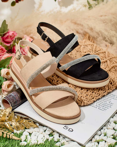 Royalfashion Sandale cu tocuri joase Obissa pentru femei