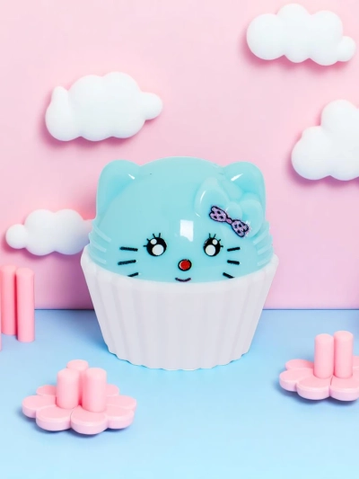 Balsam de buze pentru copii cu o pisicuță într-un cupcake – hidratează și regenerează