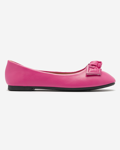 Balerini roz de damă cu decor pe nas Caxien- Footwear