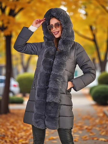 Geacă de damă Royalfashion cu mâneci detașabile