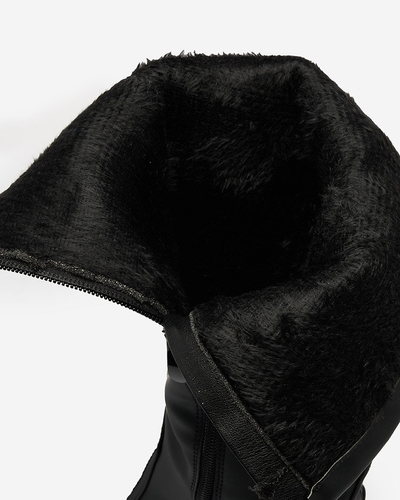 Royalfashion Cizme mate de damă, negre Jegerha