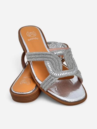 Silver Royalfashion Ariadne sandals - flat heel, ecological leather