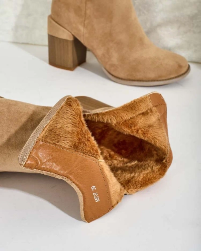 Royalfashion Cizme Ovi eko din piele întoarsă pentru femei