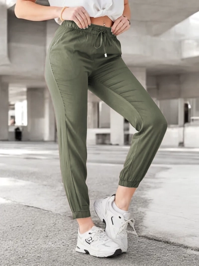 Pantaloni Royalfashion pentru femei cu elastic la capătul picioarelor