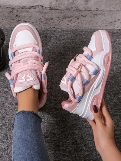 Adidași sport pentru femei Royalfashion cu șireturi decorative Clesiv