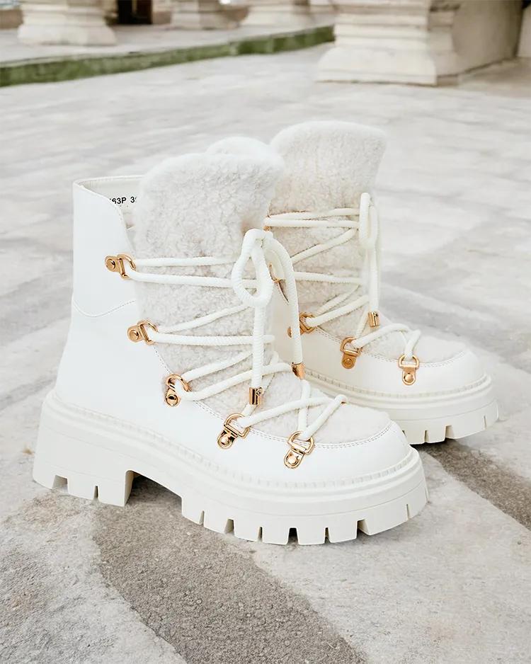 Royalfashion Lozin lace-up cizme de zăpadă pentru femei