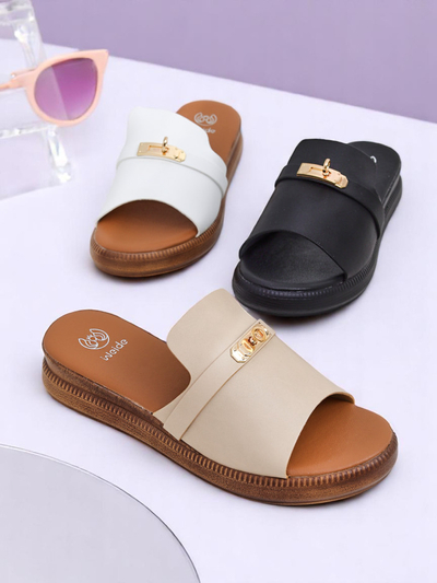 Royalfashion Sandale plate pentru femei Raphsody