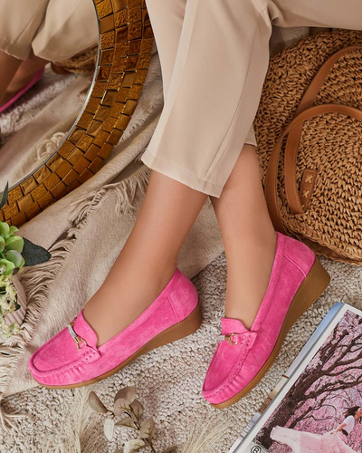 Royalfashion Mocasini de damă eko din piele de căprioară Ewo