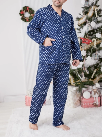 Pijama bărbați Royalfashion cu imprimeu