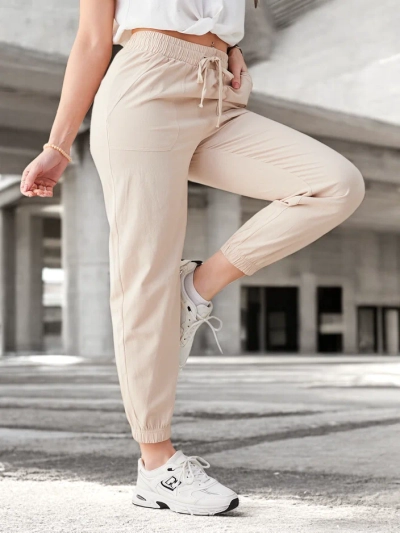 Pantaloni Royalfashion pentru femei cu elastic la capătul picioarelor