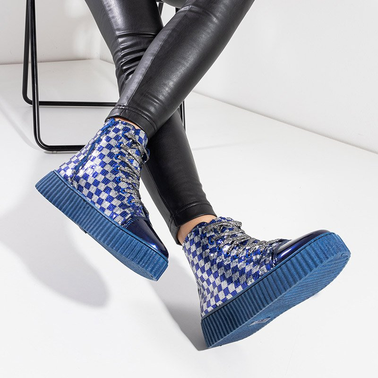 Încălțăminte sport dama albastru și argintiu de la Odelia - Încălțăminte