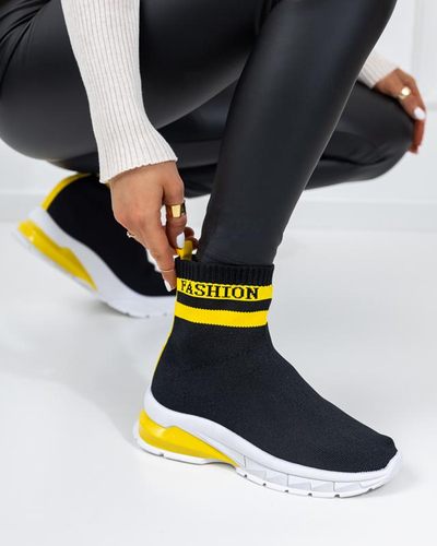 Jammy, pantofi negri înalți pentru femei - încălțăminte