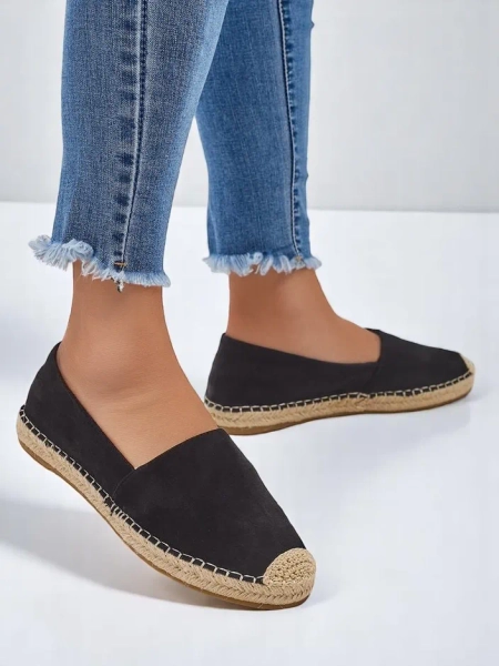 Espadrile ecologice din suede pentru femei Royalfashion Loroles