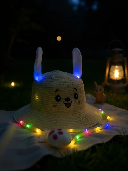 Royalfashion Pălărie din paie pentru copii Glow Puppy Hat