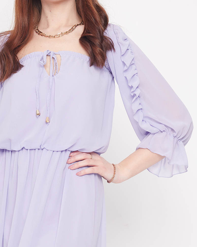 Rochie maxi spaniolă mov - Îmbrăcăminte