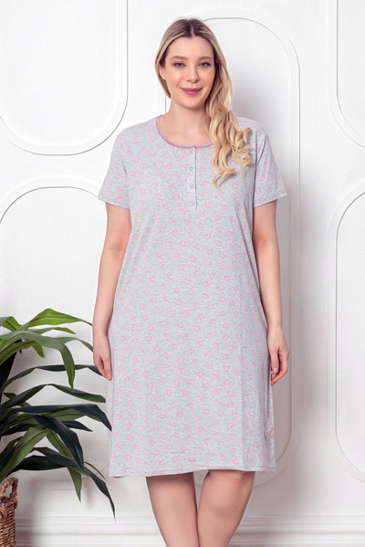 Royalfashion Cămașă de noapte pentru sarcină și alăptare cu imprimeu