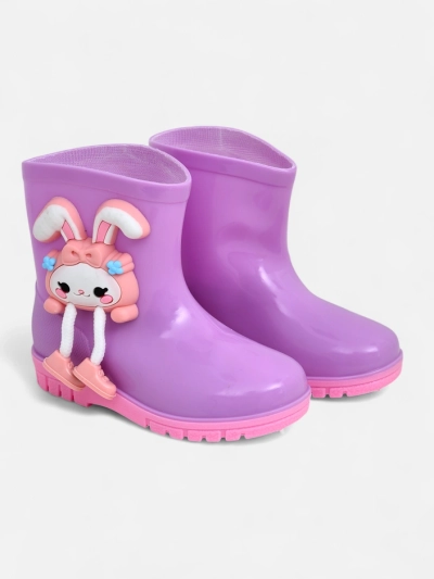 Cizme de cauciuc Royalfashion pentru copii cu un iepuraș Rabbit Fun